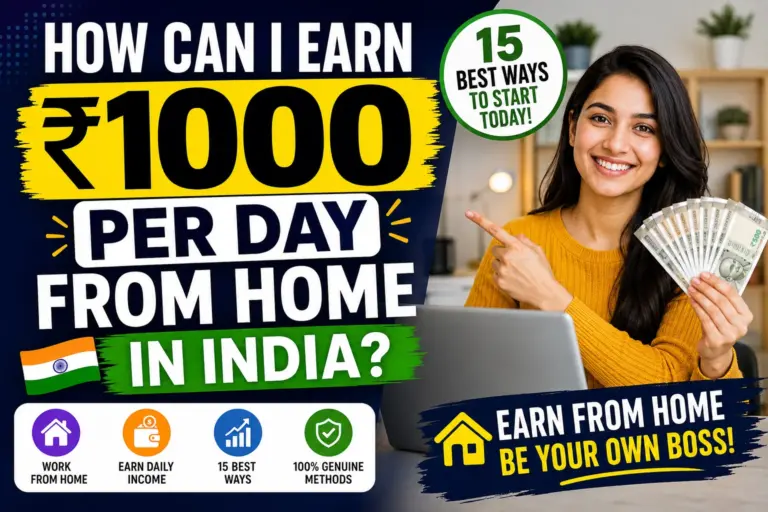 How Can I Earn ₹1000 Per Day From Home in India?