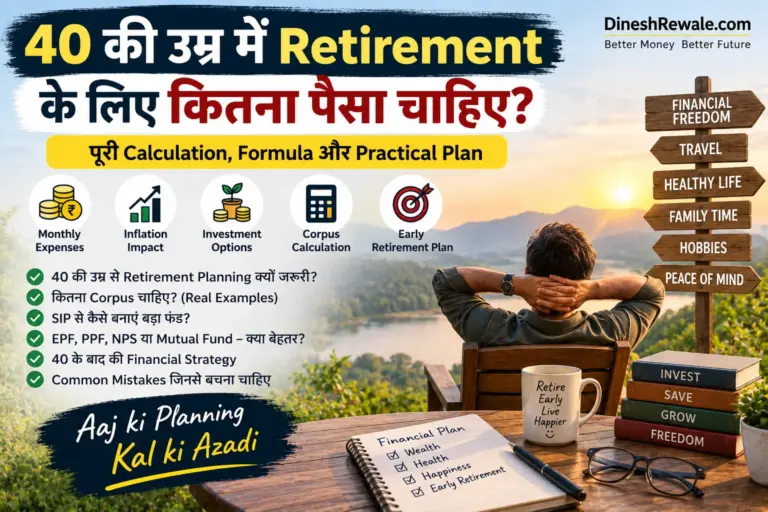 40 की उम्र में Retirement के लिए कितना पैसा चाहिए?