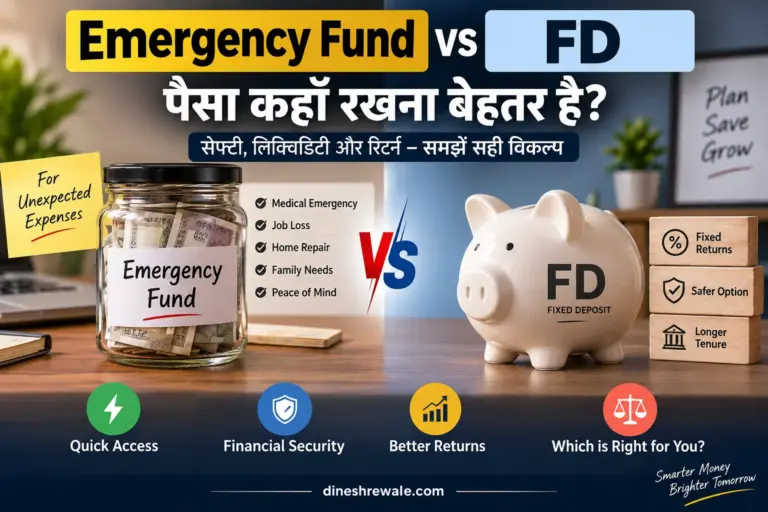 Emergency Fund vs FD: पैसा कहाँ रखना बेहतर है? 2026 Guide