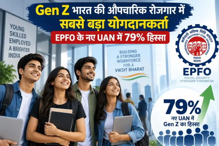 Gen Z भारत की औपचारिक रोजगार में सबसे बड़ा योगदानकर्ता: EPFO के नए UAN में 79% हिस्सा