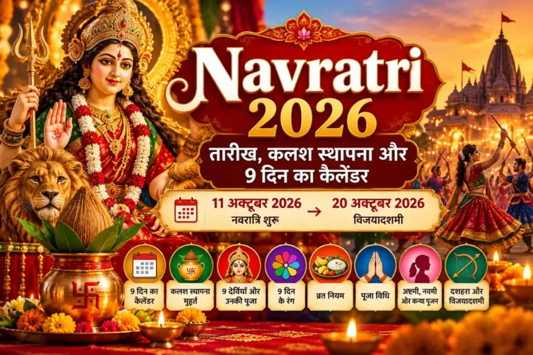 Navratri 2026: तारीख, कलश स्थापना और 9 दिन का कैलेंडर