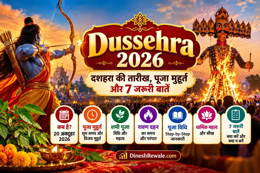Dussehra 2026: दशहरा की तारीख, पूजा मुहूर्त और 7 जरूरी बातें