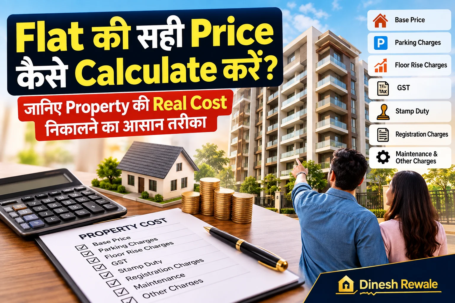 Flat की सही Price कैसे Calculate करें? 10 जरूरी Charges