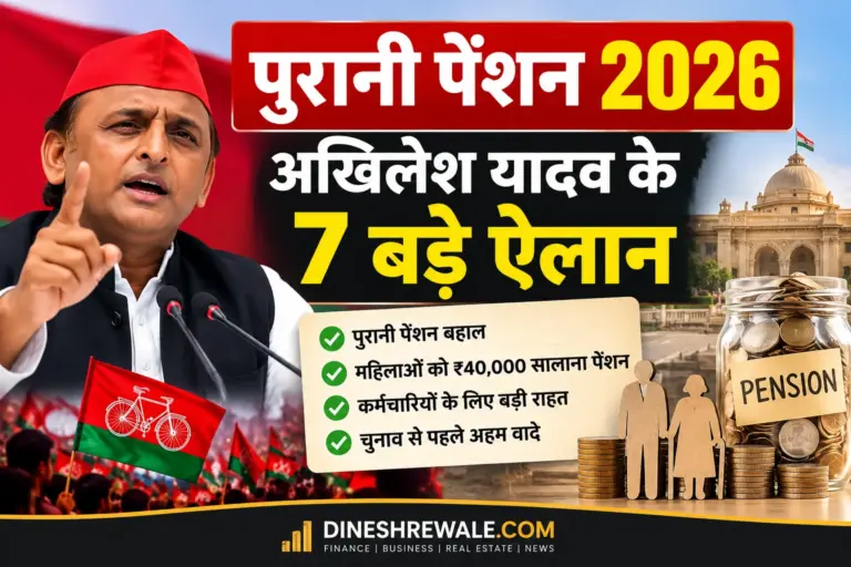 पुरानी पेंशन 2026 और अखिलेश यादव के OPS समेत pension घोषणाओं की जानकारी