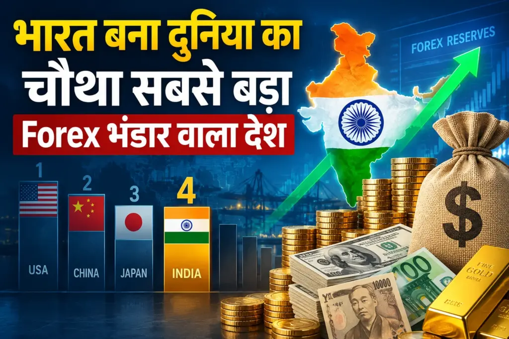 भारत बना दुनिया का चौथा सबसे बड़ा forex भंडार वाला देश