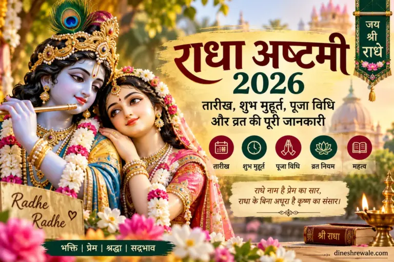 राधा अष्टमी 2026: तारीख, शुभ मुहूर्त और पूजा विधि