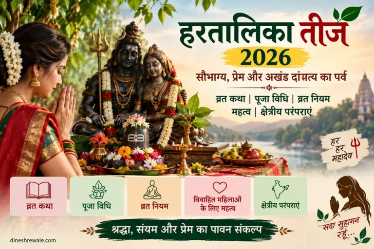 हरतालिका तीज 2026: Vrat Katha, Puja Vidhi और Fasting Rules