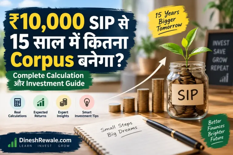 ₹10,000 SIP से 15 साल में कितना Corpus बनेगा?