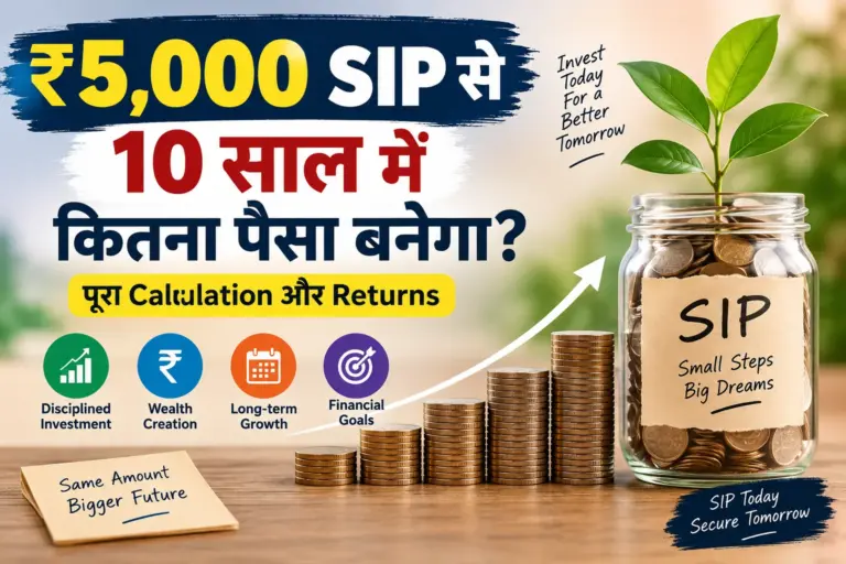 ₹5,000 SIP से 10 साल में कितना पैसा बनेगा?