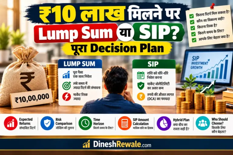 ₹10 लाख मिलने पर Lump Sum vs SIP 2026 Decision Plan