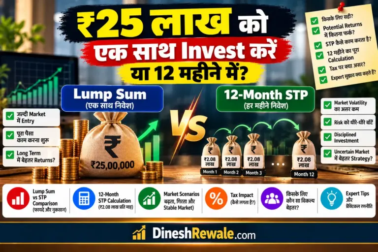 ₹25 लाख Lump Sum vs 12-Month STP Investment Comparison 2026
