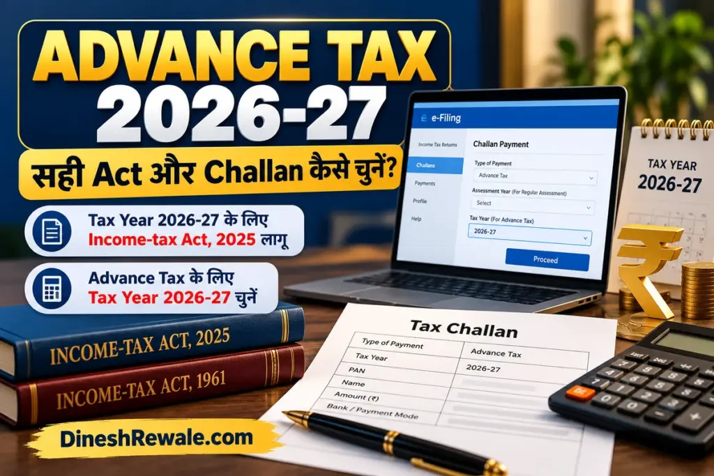 Advance Tax 2026-27: कौन सा Act और Challan चुनें?