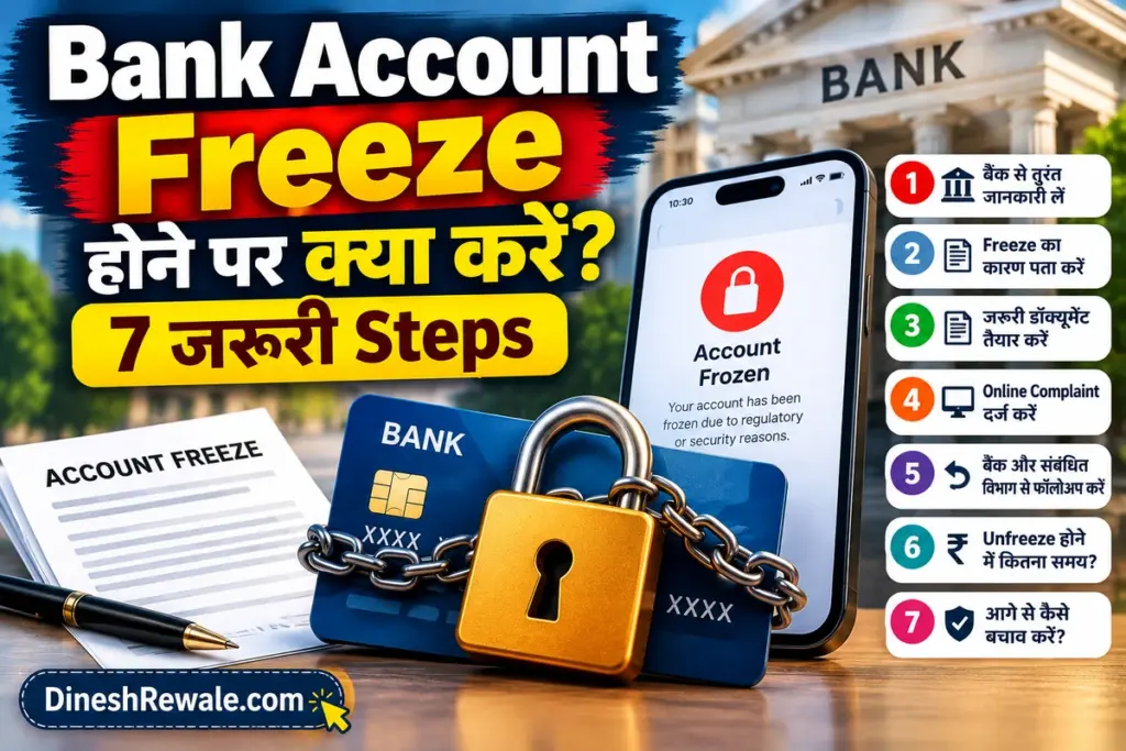 Bank Account Freeze होने पर क्या करें? 7 जरूरी Steps