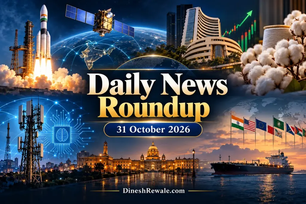 Daily News Roundup 31 October 2026: 18 बड़ी खबरें
