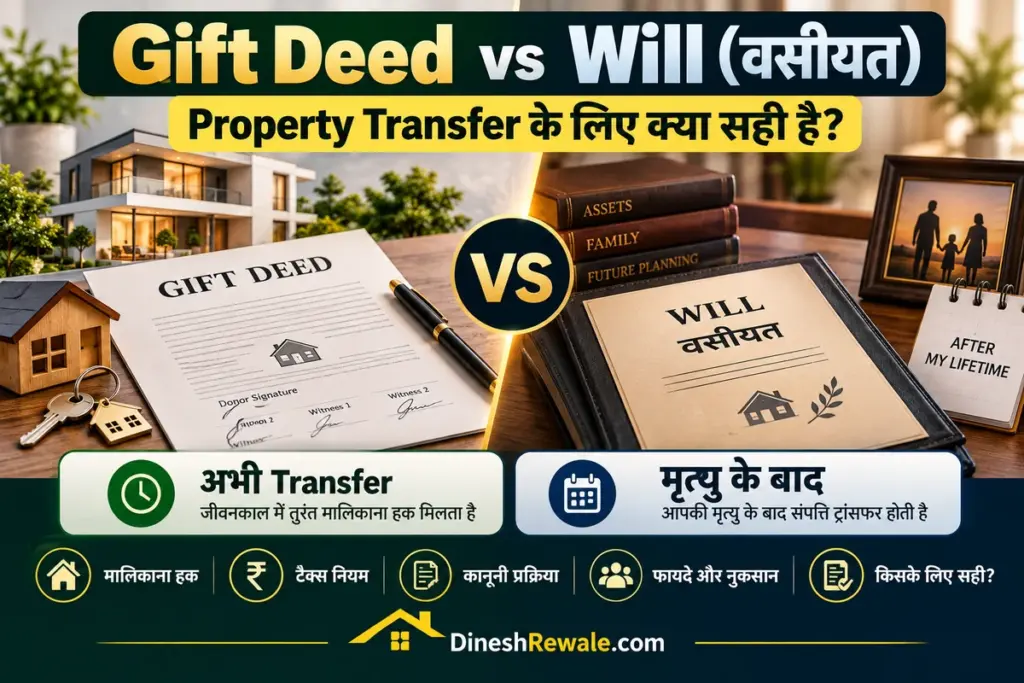 Gift Deed vs Will (वसीयत): Property Transfer के लिए क्या सही है?