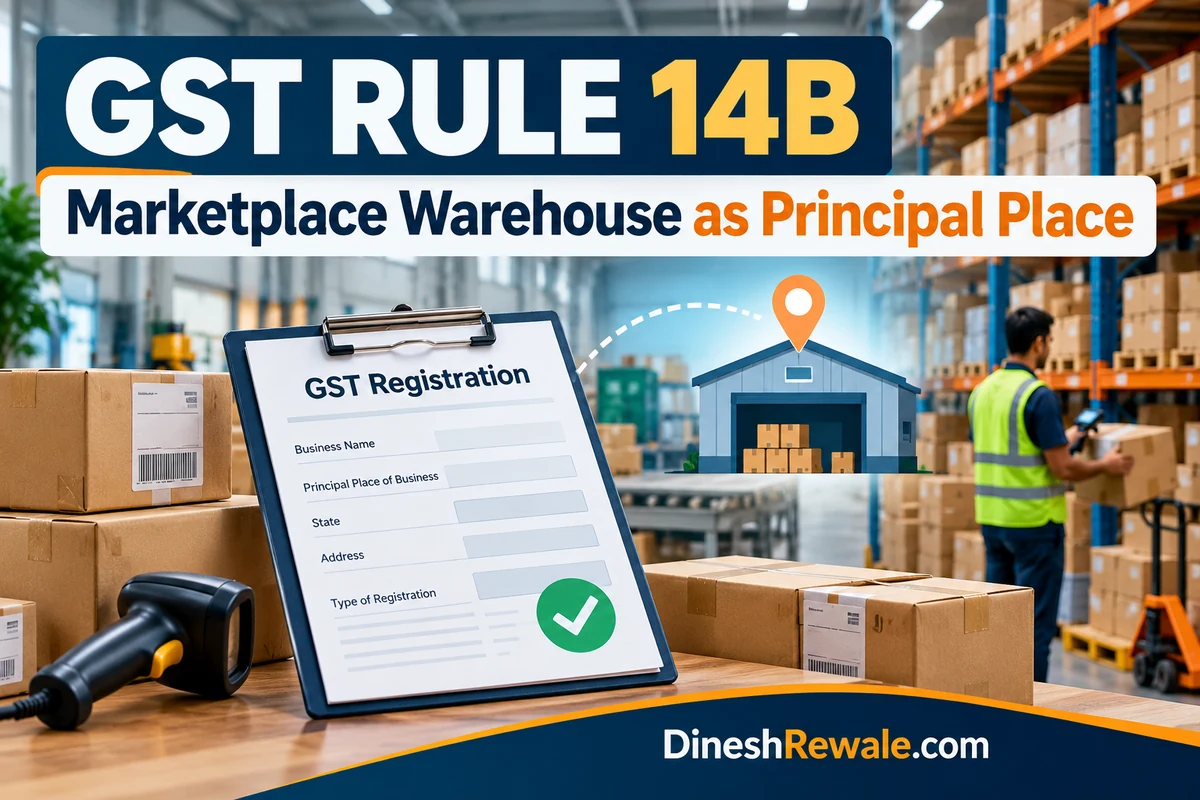 Marketplace warehouse ko GST Principal Place of Business banane ki guide