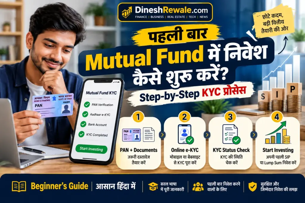 पहली बार Mutual Fund में निवेश कैसे शुरू करें? (Step-by-Step KYC प्रोसेस)