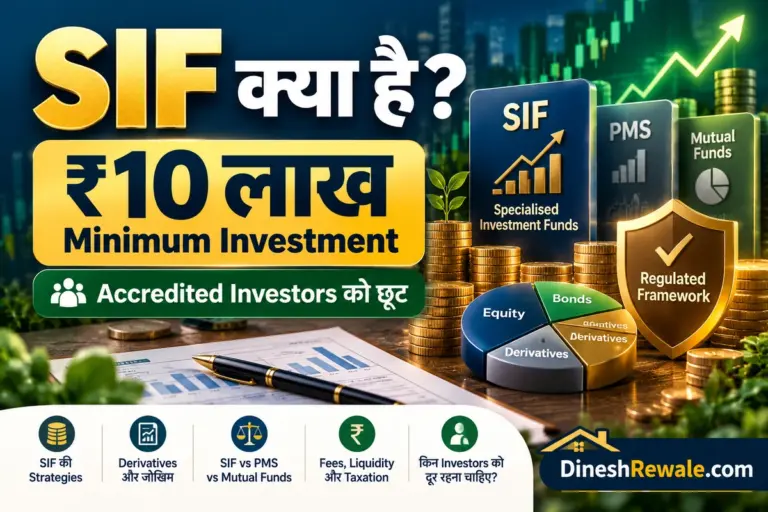 SIF में ₹10 लाख minimum investment, Accredited Investor exception और SIF vs PMS comparison