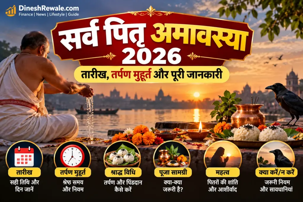 Sarva Pitru Amavasya 2026: तारीख, श्राद्ध मुहूर्त और तर्पण विधि