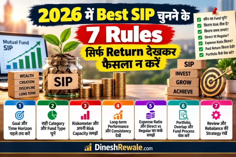 2026 में Best SIP चुनने के 7 Rules और Mutual Fund Selection Guide