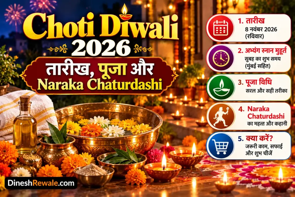 Choti Diwali 2026: तारीख, पूजा और Naraka Chaturdashi