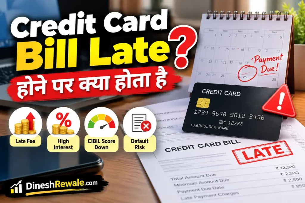 Credit Card Bill Late? 6 नुकसान और 7 गलतियां