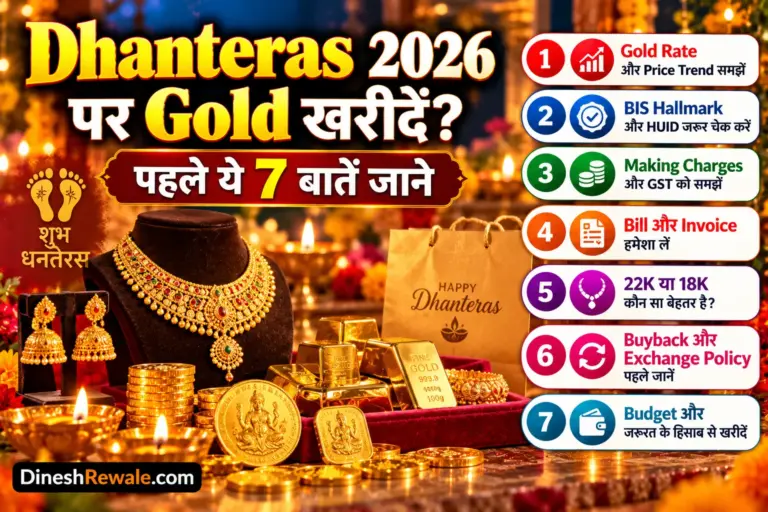 Dhanteras 2026 पर Gold खरीदने से पहले 7 जरूरी बातें