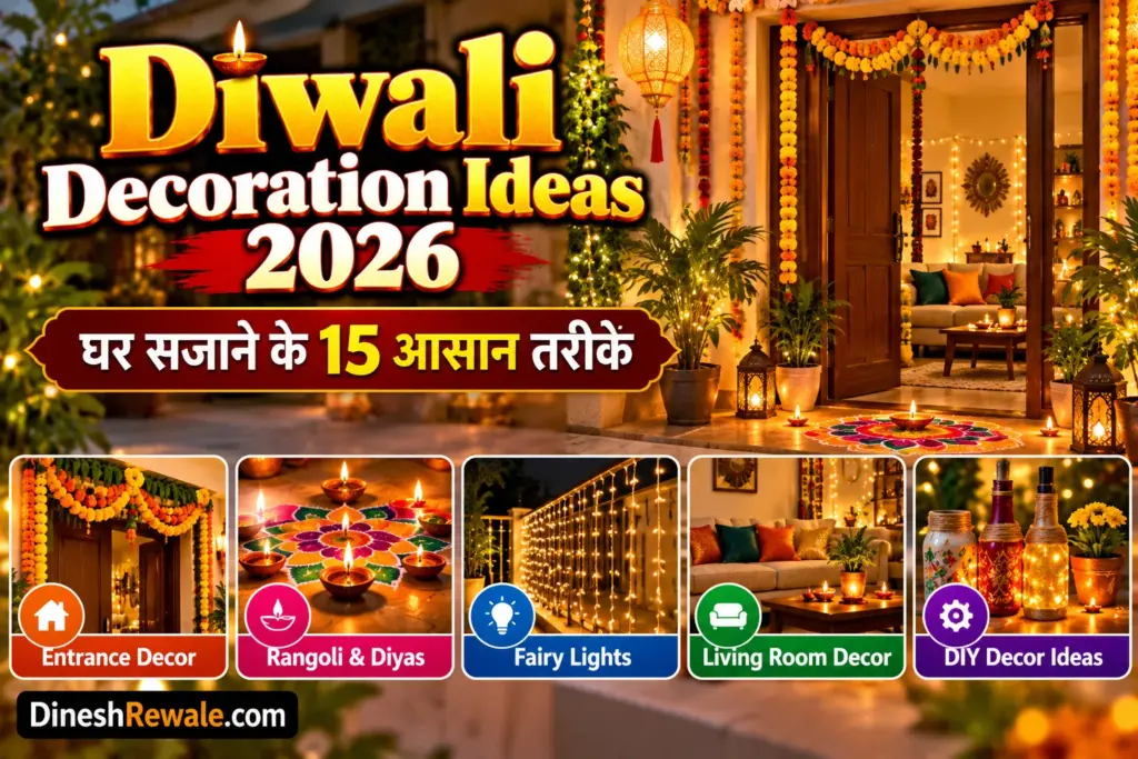 Diwali Decoration Ideas 2026: घर सजाने के 15 आसान तरीके