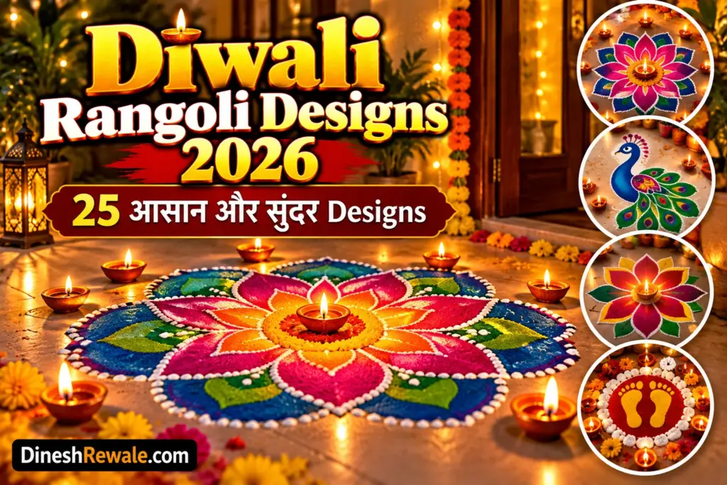 Diwali Rangoli Designs 2026: 25 आसान और सुंदर Designs