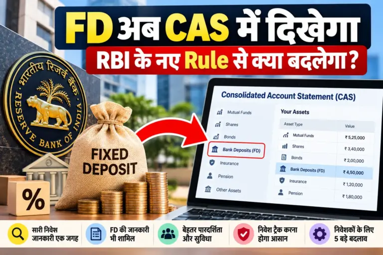 FD अब CAS में दिखेगा RBI के नए Rule से bank deposits और investments की जानकारी