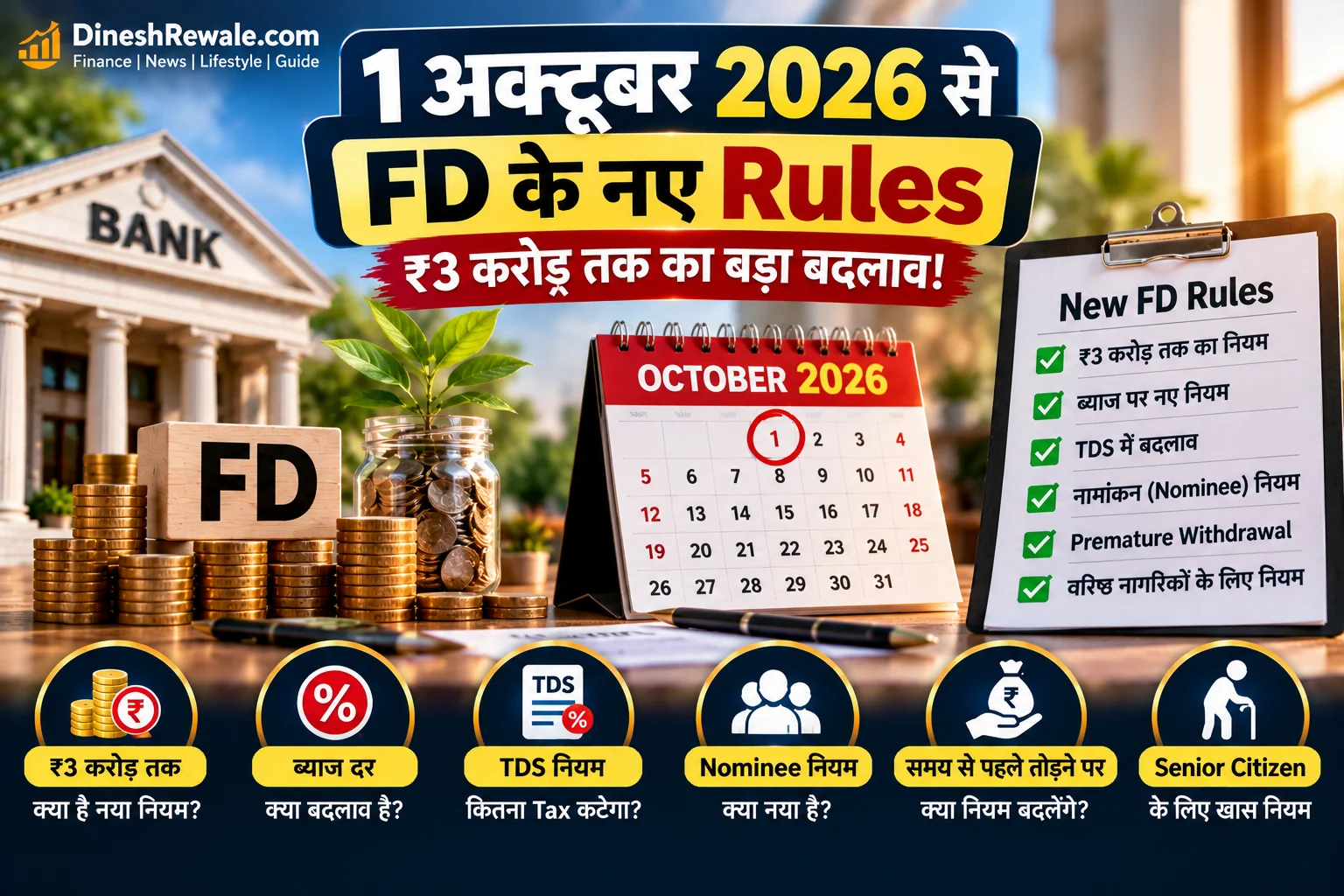 FD New Rules 2026: 1 October से 7 बड़े बदलाव