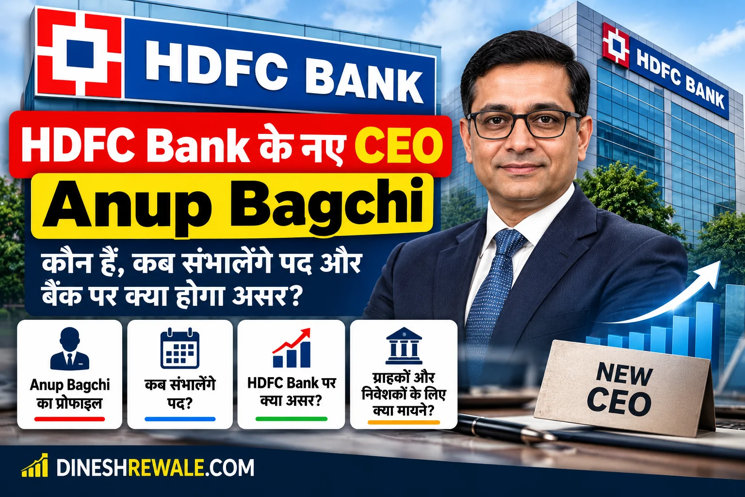 HDFC Bank के नए CEO Anup Bagchi: 27 अक्टूबर से संभालेंगे कमान, क्या बदल सकता है?