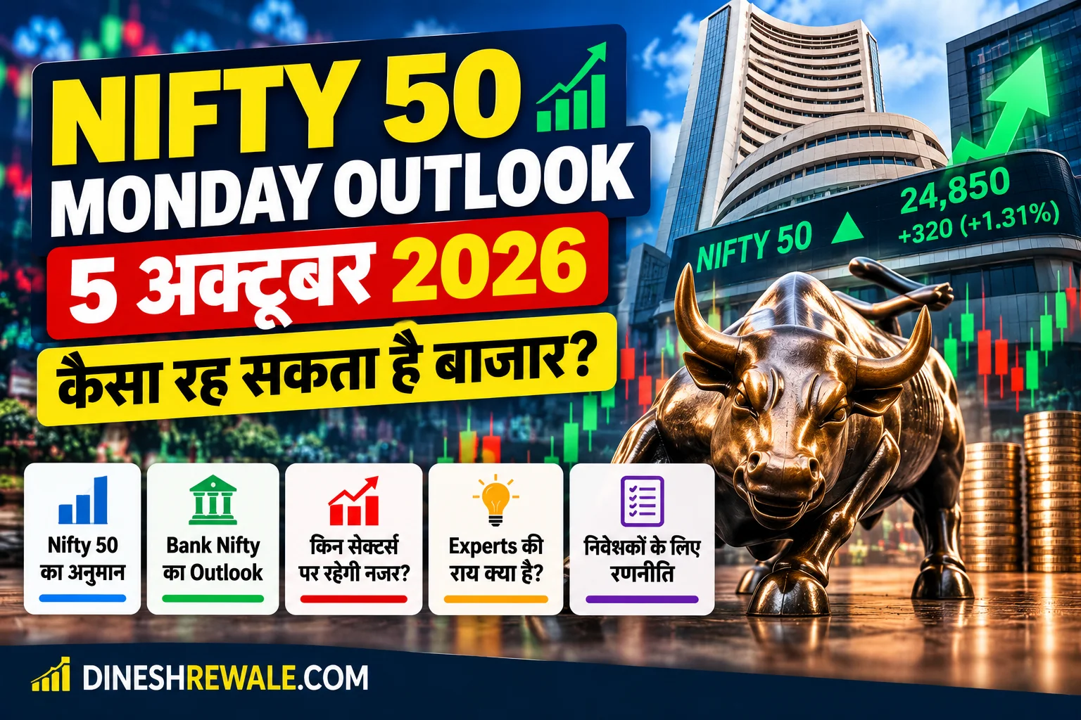 Nifty 50 Monday Outlook: 5 अक्टूबर 2026 को Market में क्या हो सकता है?