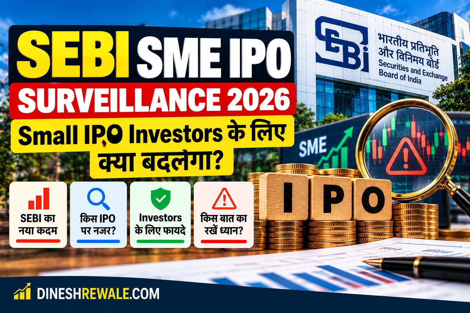 SME IPO में liquidity और volatility के risk को समझना जरूरी है। जानिए SEBI framework के बीच small IPO investors को GMP, valuation, lot size और exits में क्या देखना चाहिए।