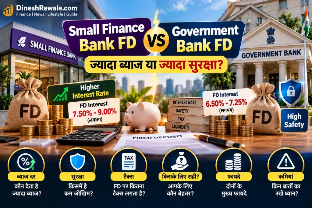 Small Finance Bank FD vs Government Bank FD: 7 Rules